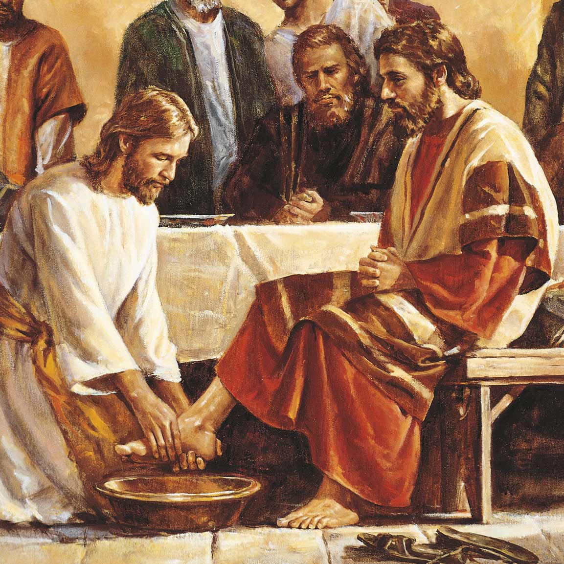jesus washing the disciples feet clipart - photo #15